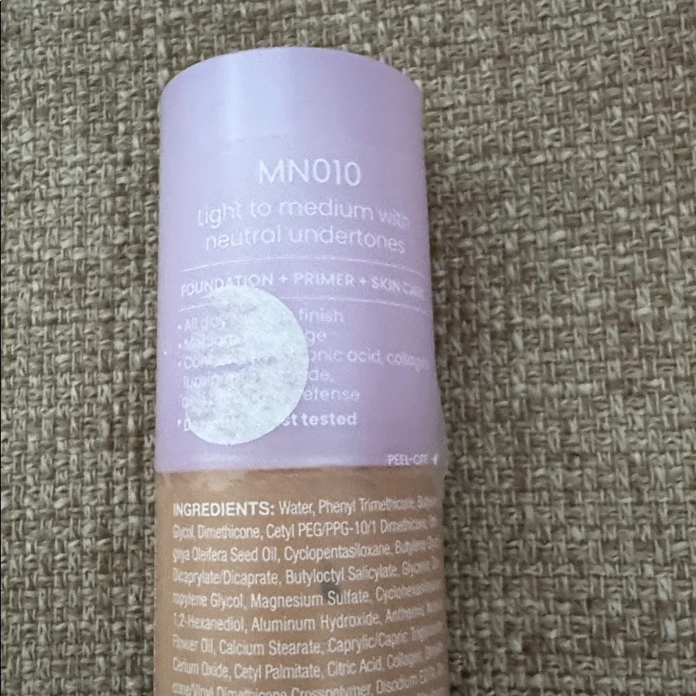 MN010 JOAH Crystal Glow Peptide-Infused‎ Foundation - Light Medium Neutral